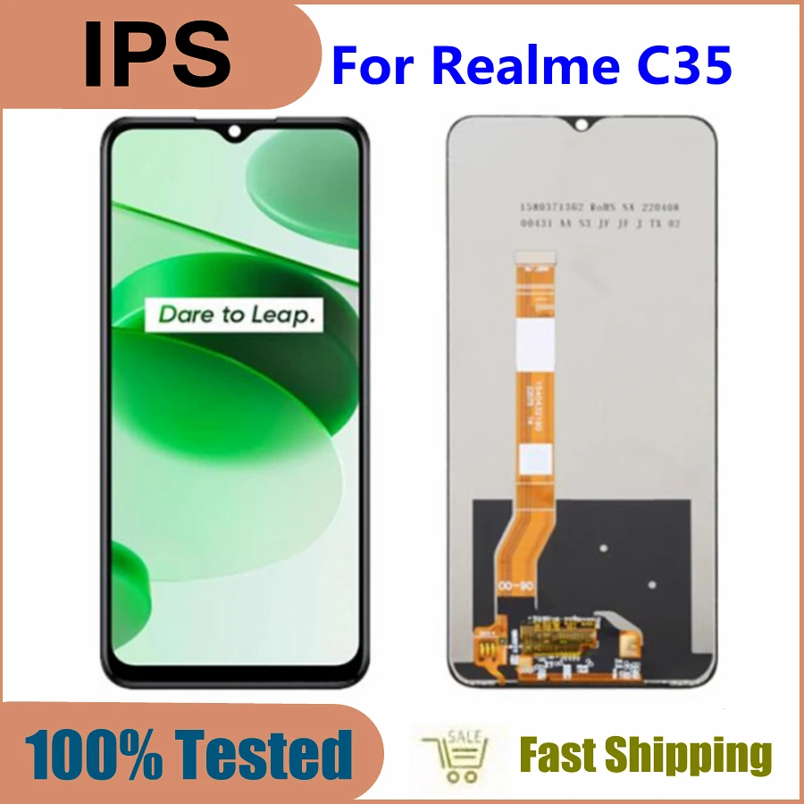 

ЖК-дисплей 6,6 дюйма для OPPO Realme C35 RMX3511, детали для замены ЖК-дисплея RealmeC35