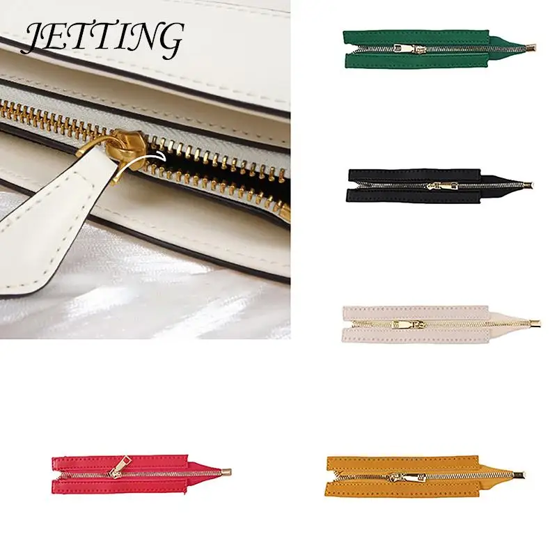 

1Pc Metal Zipper DIY Zipper For Woven Bag Hardware PU Leather Zipper For Clothes Shoes Supplies Sewing Accessories