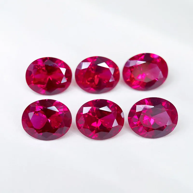 Pretty Ruby Gem Passed UV Test Oval Cut 13&times;18mm 14.0ct VVS Loose Gemstone for Jewelry Accessories Fine Gemstone