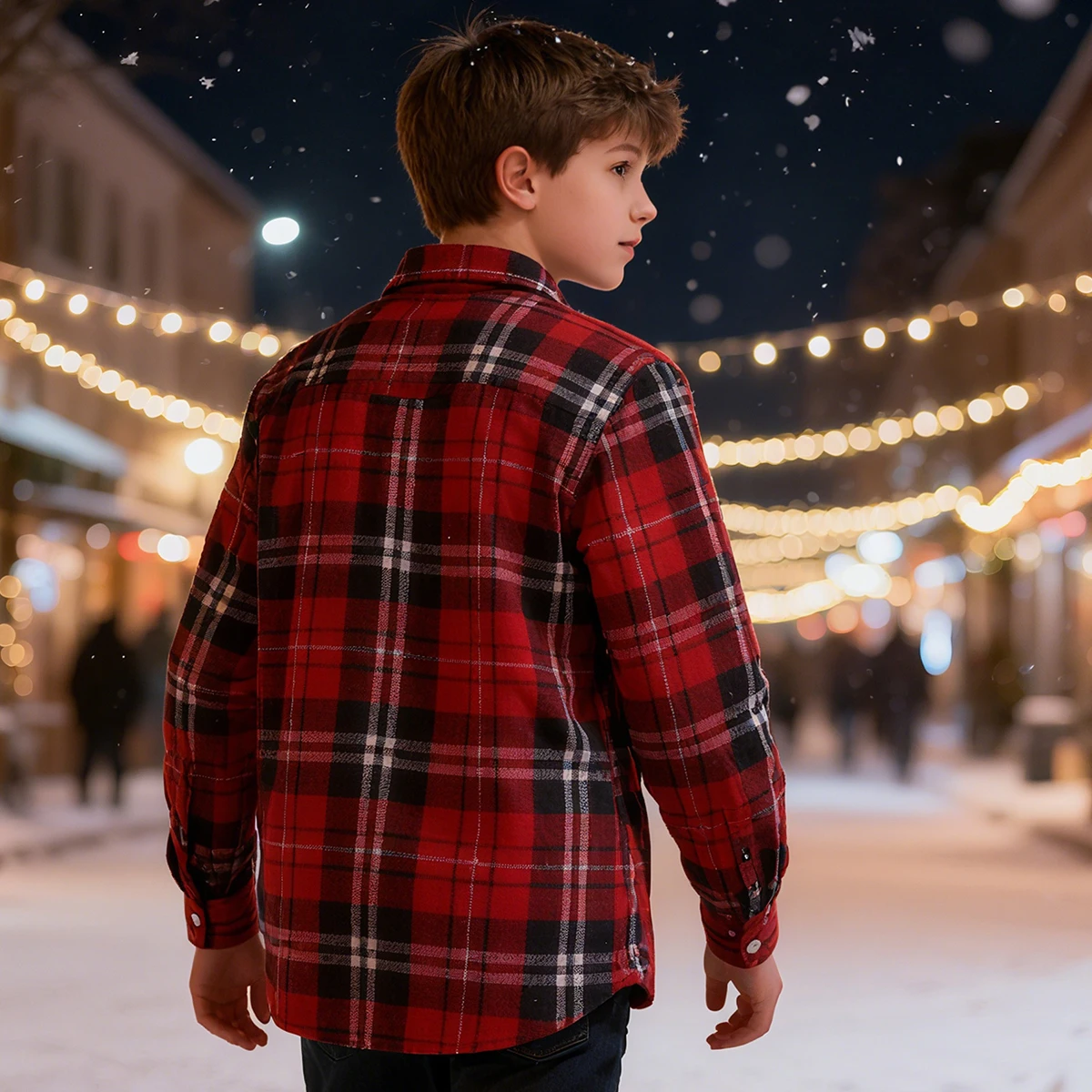 الأولاد عيد الميلاد قميص الاطفال عيد الميلاد الأحمر فحص الزي السنة الجديدة حفلة هدية التصوير الفوتوغرافي الملابس الرسمية منقوشة طويلة الأكمام ملابس علوية من القطن