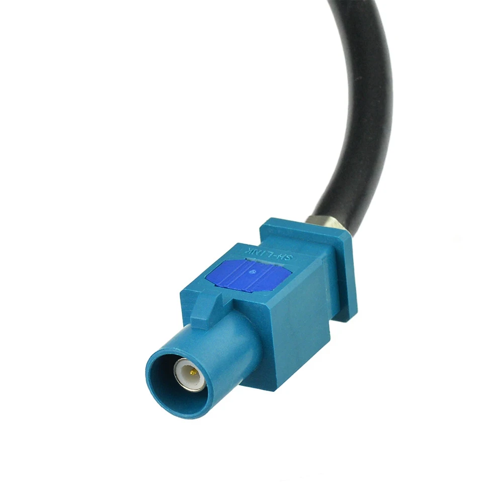 Superbat Car Radio Antenna Adapter RAKU RAST 2 RAST II to Fakra Z Male Adapter RG58 20cm for Audi Seat Skoda VW