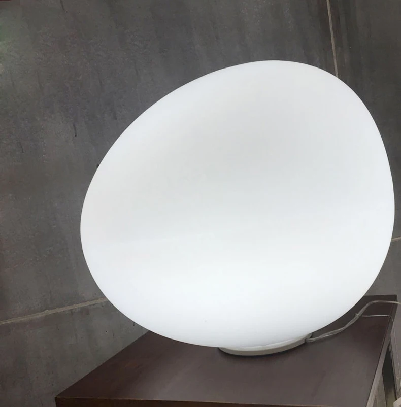 Description Picture 4 of itemNordic Designer Simple Study Pebble Egg Shaped Bedroom Bedside  Portable Lamp Creative Gift Decorative Table Lamp desk light