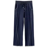 100KG New Summer Wide Leg Jeans Thin Bright Line Lyocell Denim Curved Plus Size Women's Trousers 336