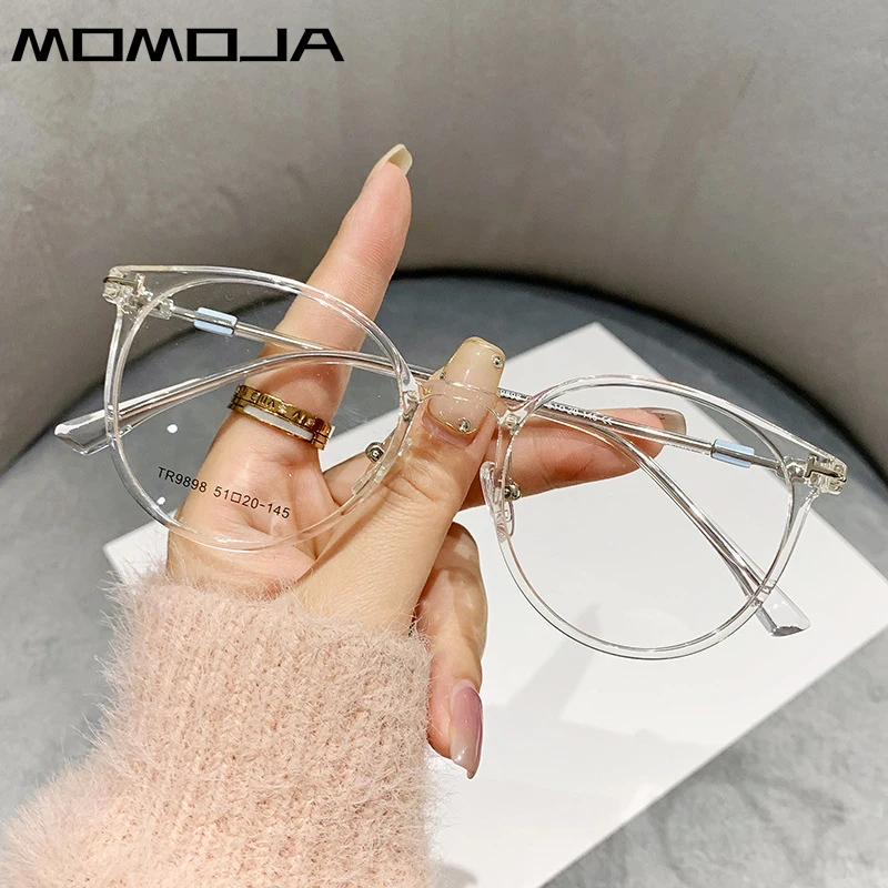 Optical Glasses Frames Men Women Retro Round TR90 Alloy