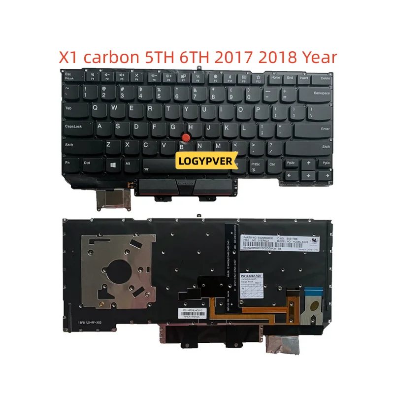Teclado Portátil para Lenovo Thinkpad x1 Carbono X1c 3rd 2nd 3th 4th 5th 6th 7th 8th 2013 2014 2023 2023 2023 20232023 2023 Ano - Imagem 3