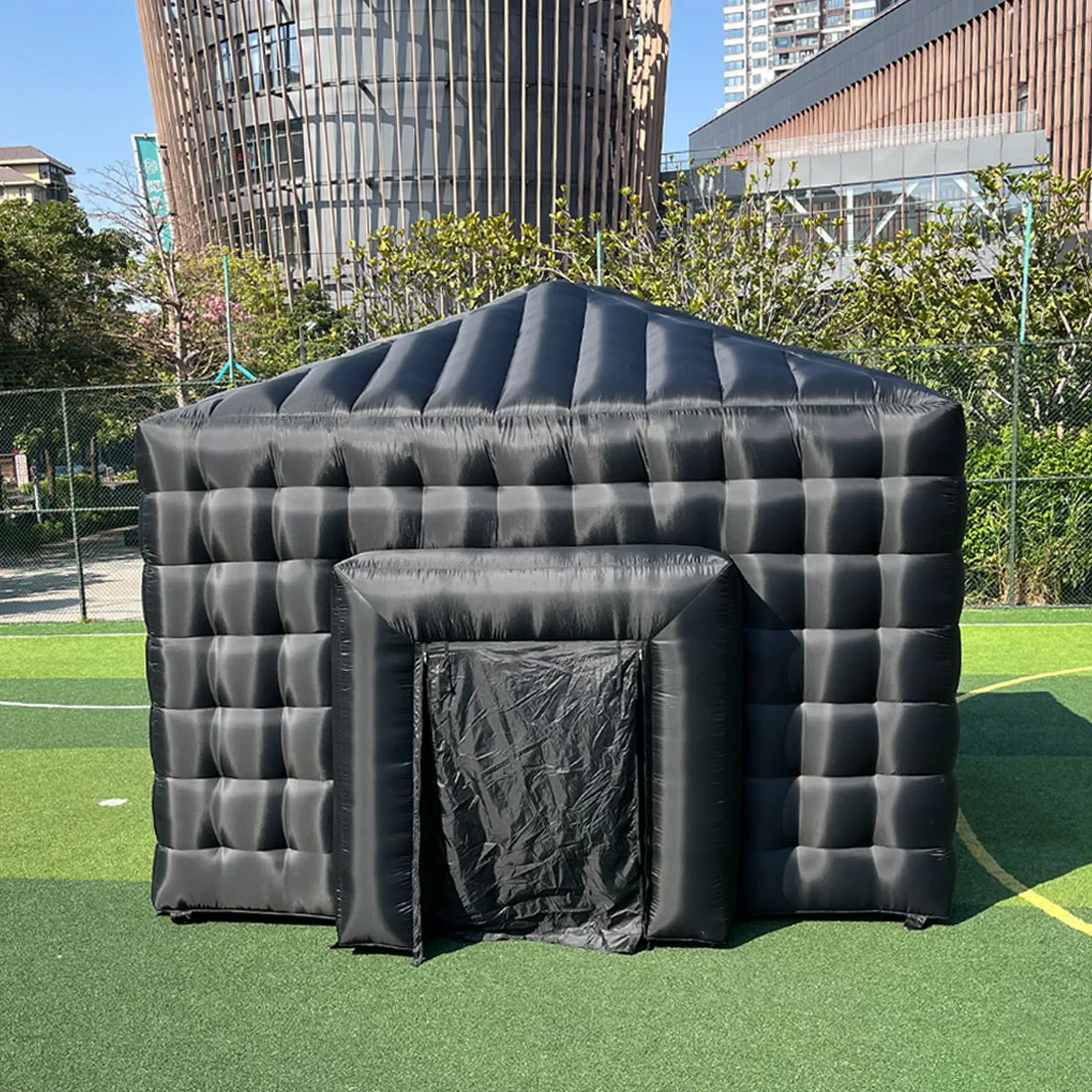 Portable Black Cube Tent Inflatable Disco Night Club Tent Cube Wedding Tent House Event Room Big Mobile Night Club Party