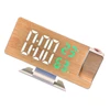 Modern Large Screen LED Clock with Projection and Alarms Temperature Humidity A0KF 3