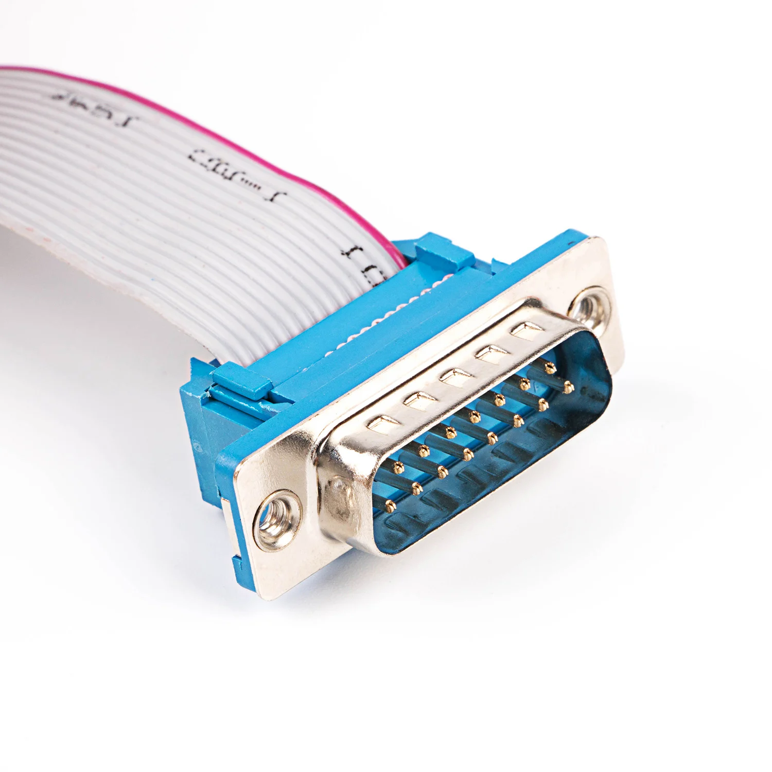 DB15 to 2.54mm pitch FC-16 PIN JTAG ISP DOWNLOAD CABLE Gray Flat Ribbon Data Cable FOR DC3 IDC BOX HEADER
