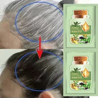 Pure Natural Herbal Hair Dye Shampoo Change Hair Color Cover Gray Hair White Hair Treatment Bubble Plant Hair Dye Hair Care