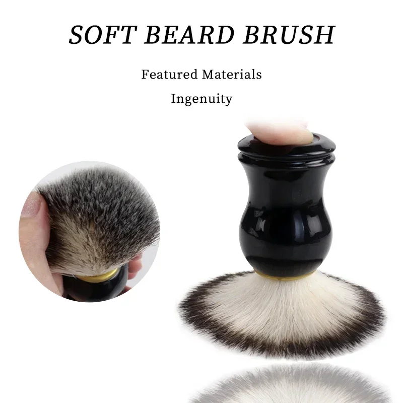 

1pcs Beard Shaving Brush Makeup Brushes Barber Wooden Handle Bristle Hair Salon Barber Soap Foam Shave Men Facial Cleaning Tool