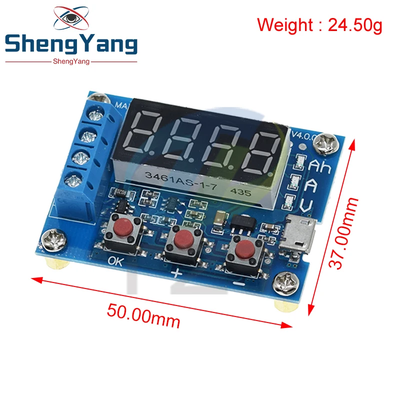 Mạch test dung lượng Pin 18650 và Acquy (Battery tester) kèm trở sứ công suất. ( ZB2L3). BN