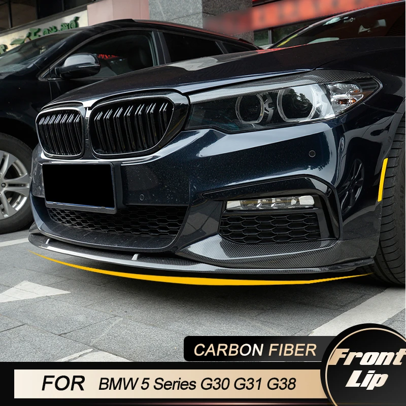 

Автомобильный передний бампер, спойлер для BMW 5 серии G30 G31 G38 520i 540i M-Sport 2017-2020, передние разветвители для детской защиты