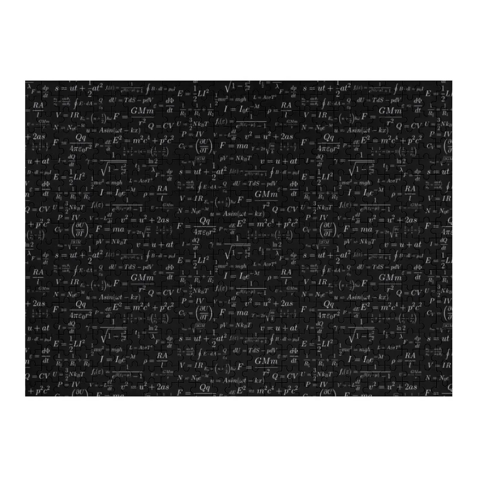 

Physics - white on black Jigsaw Puzzle Custom Child Gift Personalized Gift Ideas Diorama Accessories Woodens For Adults Puzzle