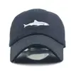 Baseball Caps Shark Snapback Man Cap Baseball Cap Hip Hop Embroidery Curved Strapback Sad Hat Summer Fish Sun Hat Cap 2
