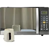 Countertop Microwave Oven,Sleek Mirrored Finish 10 Power Levels, 6 Auto Menus,Glass Turntable and Child Safe Lock,1.1 Cu. Ft 2