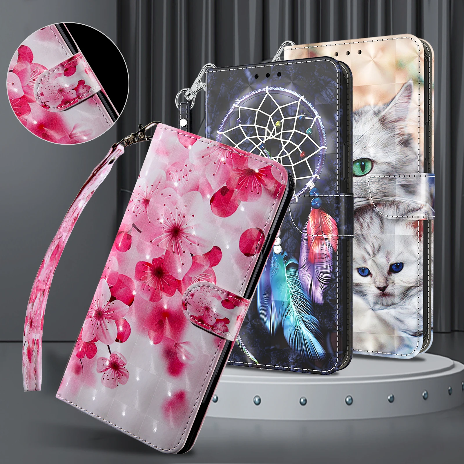 3D Magnetic Flip Leather Wallet Case Samsung Galaxy A20E A20S A16 A15 A14 A13 A12 A11 A10 10E A10S A05S A04S A03S A02S A01 phone case,leather phone case,leather wallet case,leather case