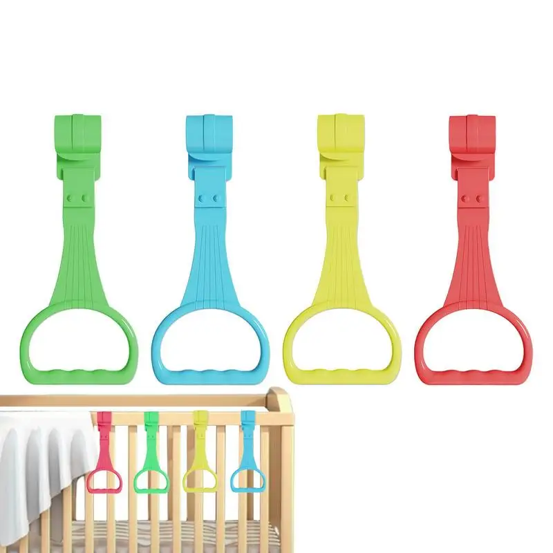 

Baby Playpen Pull Rings 4pcs Baby Walking Exercises Assistant Crib Pull Rings Comfortable And Practical Baby Bed Stand Up Rings