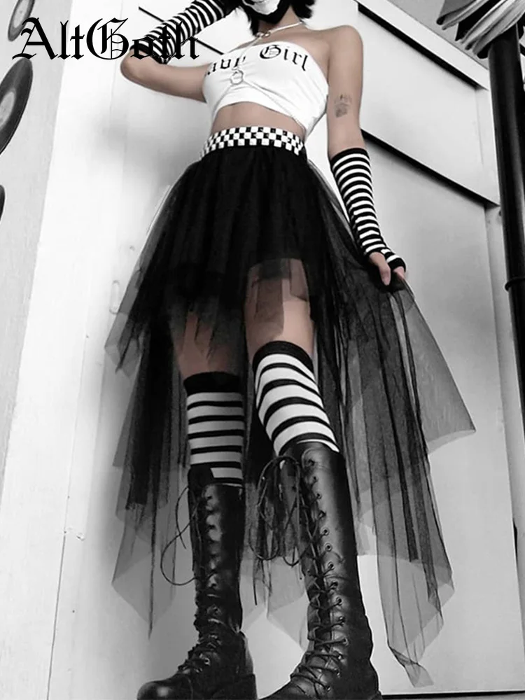 Minigonna Nera Punk Streetwear A Va Alta Harajuku Rock Costume A Pieghe Da Donna Ragazza Gotica 210708 Da 5,59 € | DHgate