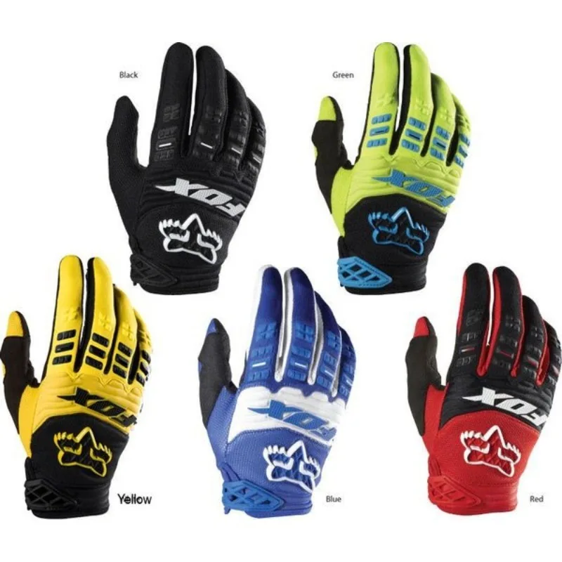 

Motocross Gloves Utdoor Sports Riding Full Finger Gloves Guantes Fox Motorcycle Fox Pattern Riding Protective Gear