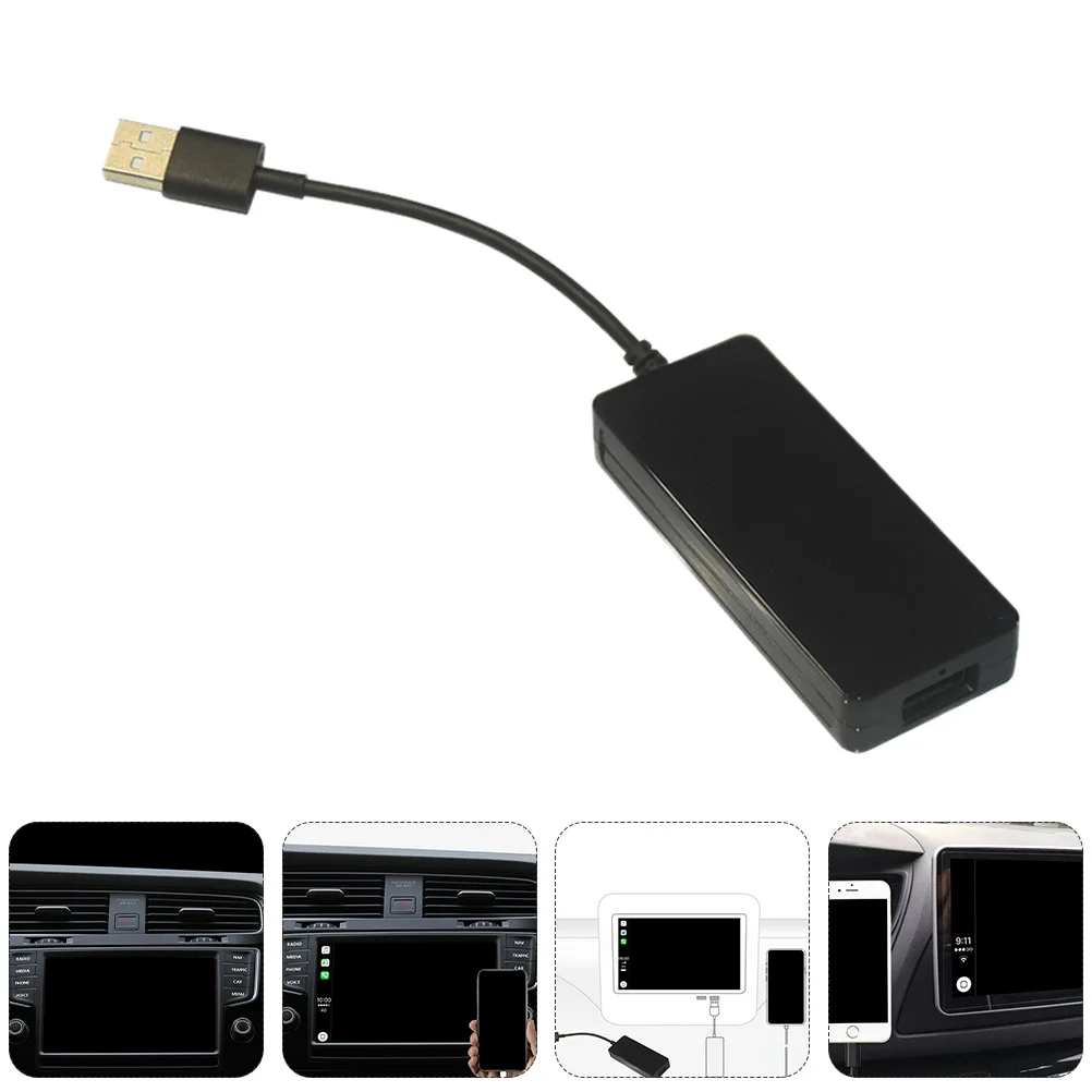 

Screen Projection Module Voice Control Wired Auto Play Car Adapter Cell Phone USB Abs Dongle Plastic Adaptor