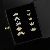 2024 Stainless Steel Stud Women Girl Crown Zircon Pendant Tragus Ear Cartilage Daith Septum Piercing Earring Helix Y2k Jewelry 1