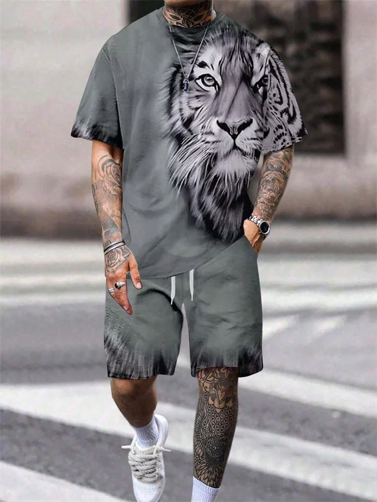 Men's Lion Print Set 3