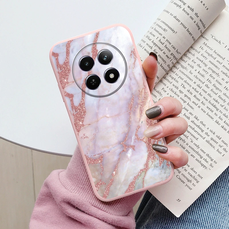 Luxury Marble Art Soft TPU Protective Back Cover - Shockproof Fashion Case