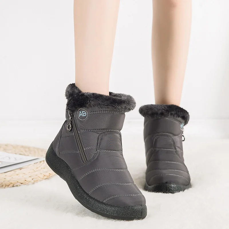 2023 Winter New Fashion Casual Casual Short Boots for Women'sThick Bottom Side Chain Warm Comfortable Snow Boots for Women In