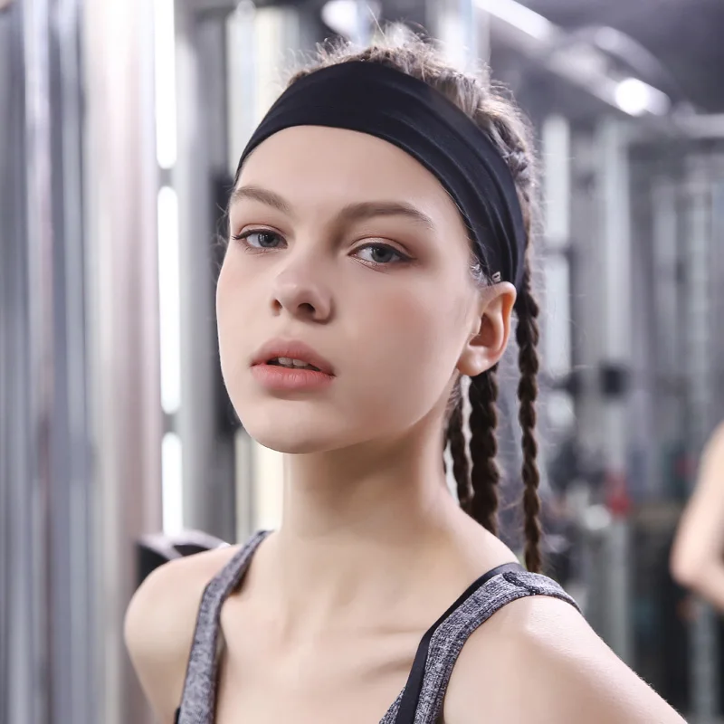 Sports Headband 1pcs Sweatband Moisture-Wicking Breathable Men Women Sports Elastic Headband for Fitness gym Running basketball