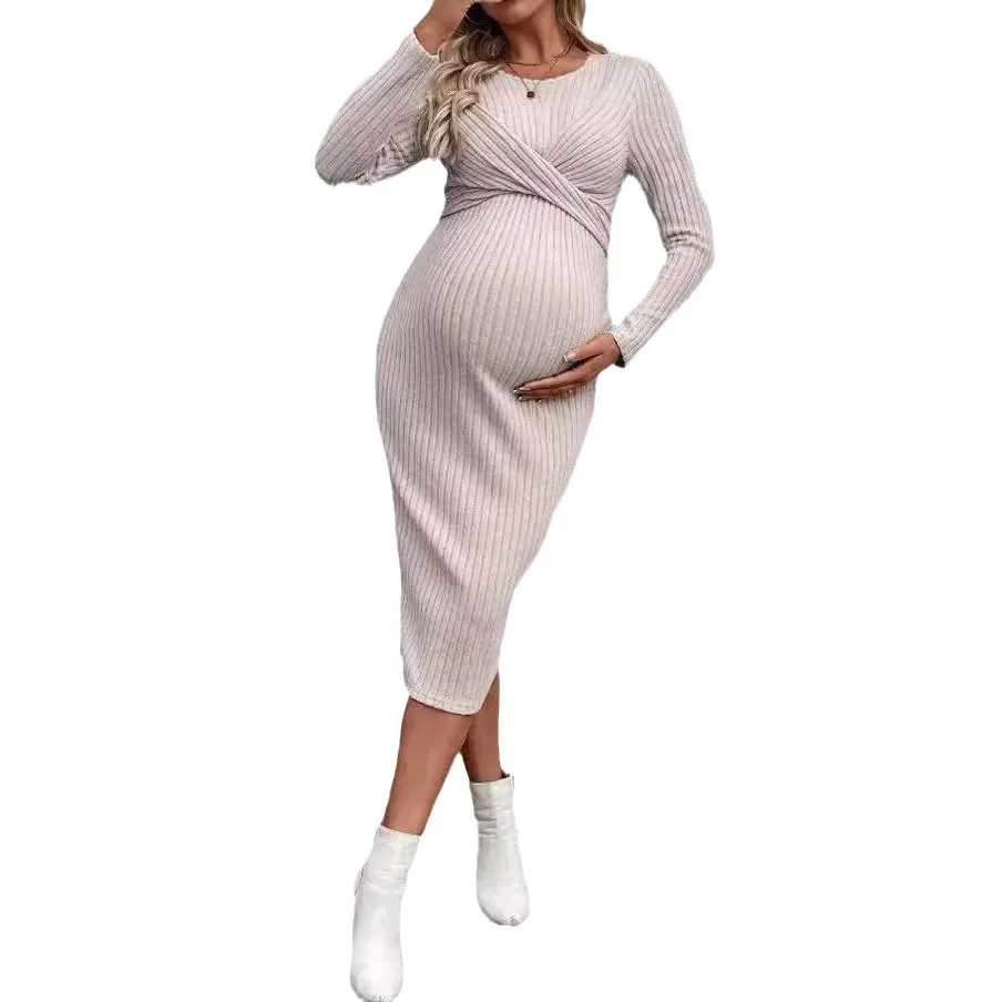 Womens dresses autumn winter maternity A line dress
