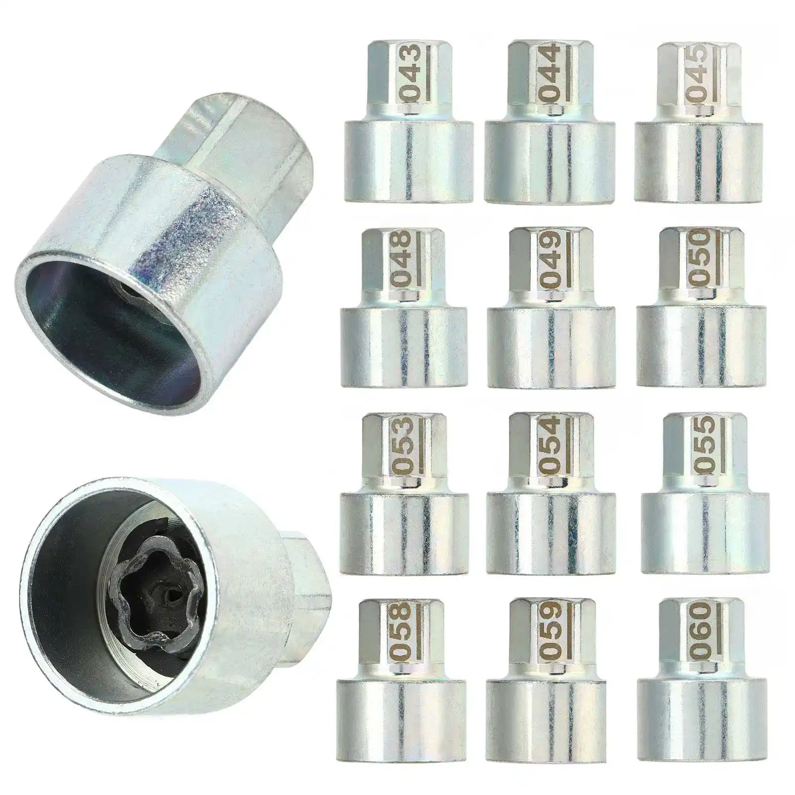 Wheel Lock Key Anti Theft Lugnut Socket Replacement for 1 3 5 6 7Series X1 X2 X3 X4 X5 X6 Z4 And More Car Accessories