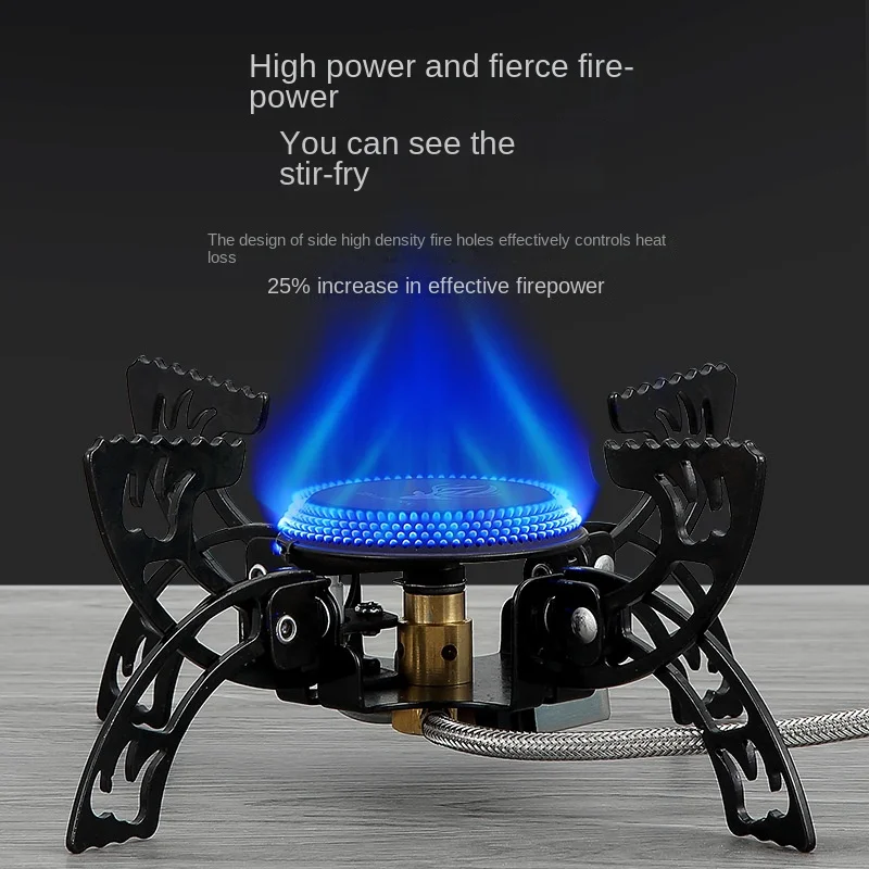 バーベキュー・調理用品 FLAT EARTH EQUIPMENT UFO STOVE UFO 3800W Camping Stove Windproof Outdoor Gas Burner 30kg