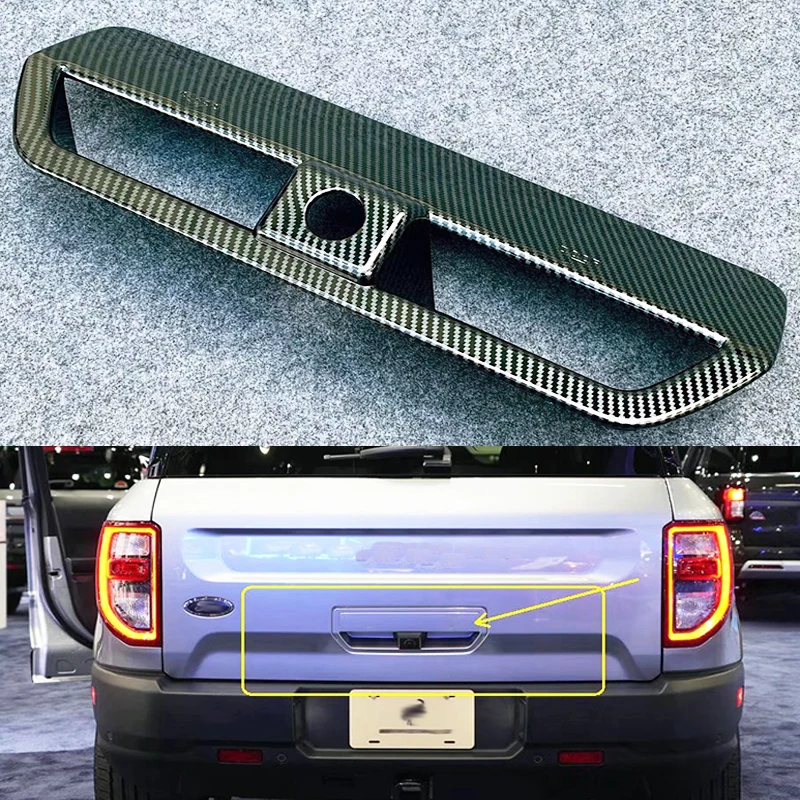 

For Ford Bronco Sport CX430 2021 2022 ABS Plastic Rear Door Tailgate Handle Cover Trim Car Accessories