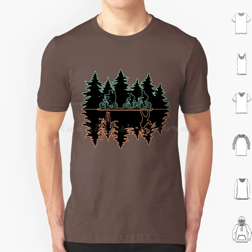 thumbnail image 1 of ( The Upside Down ) 2 T Shirt 6xl Cotton Cool Tee Things Stranger Will Byers Mike Eleven Lucas Dustin 80s Hawkins Netflix 1980s, 1 of 5
