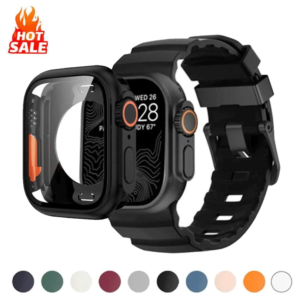 Premium Silicone Strap and Ultra Protective Case