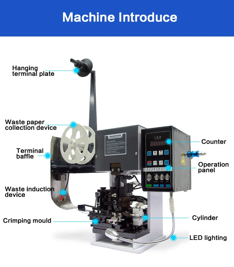 Semi-Automatic Wire Crimping Machine - Molex, JST & Multicore Cable Crimp Tool