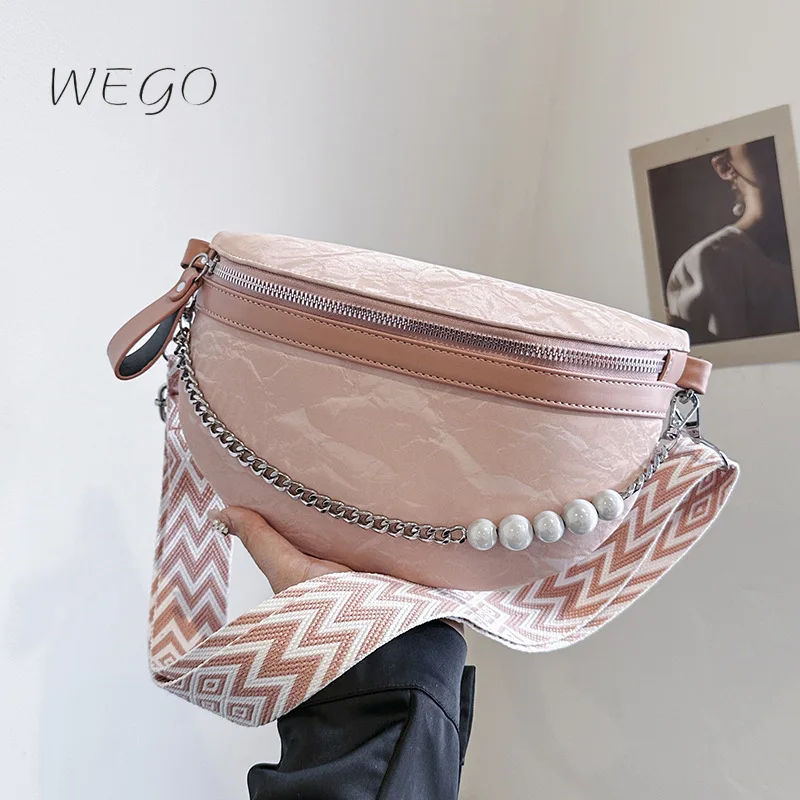 Trending Small Velvet Pu Leather Shoulder Bags - Great Chain Women'S Bags