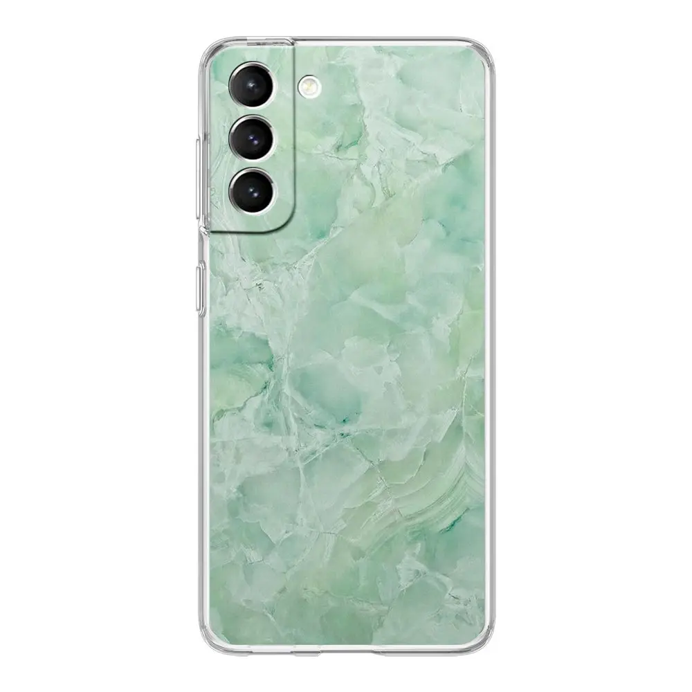 Elegant Marble Clear Silicone Shockproof Phone Case - Soft and Durable Protective Cover