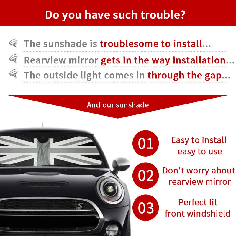 Car Windshield Screen Sunshade For Mini Cooper S R56 R50 F56 R53 F55 R60 R55 R52 F54 F57 F60 R57 One R58 windshield sunshade car sunshade windshield sun shade