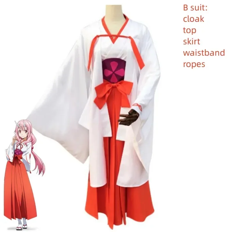 

Anime Shuna That Time I Got Reincarnated As A Slime Cosplay Costume Kimono Uniform Hallowen Carnival Party Suit