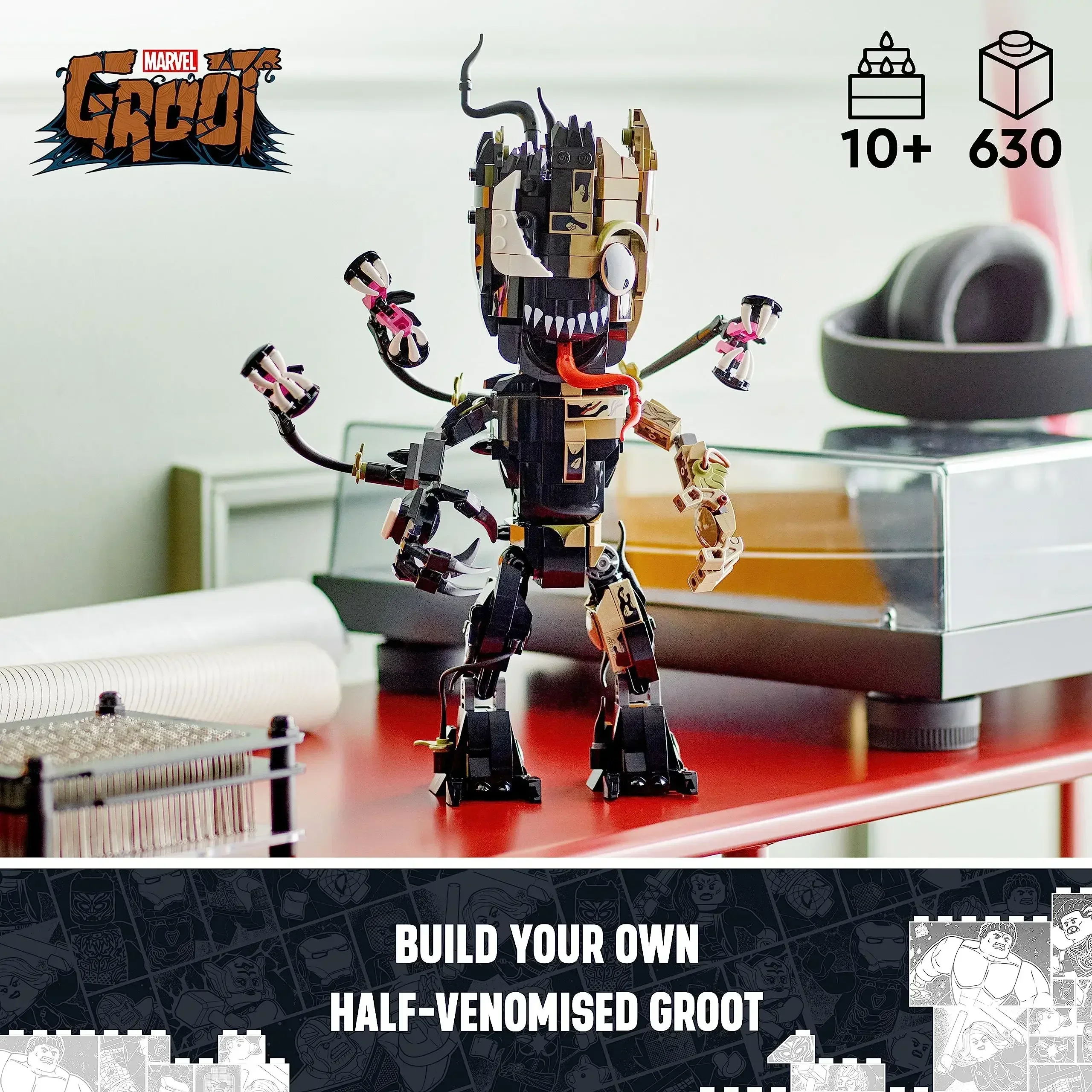 Marvel Building Blocks Toys Venom Groot Avengers Plastic Toys Birthday Gifts for Kids Children DIY Bricks Sets Model