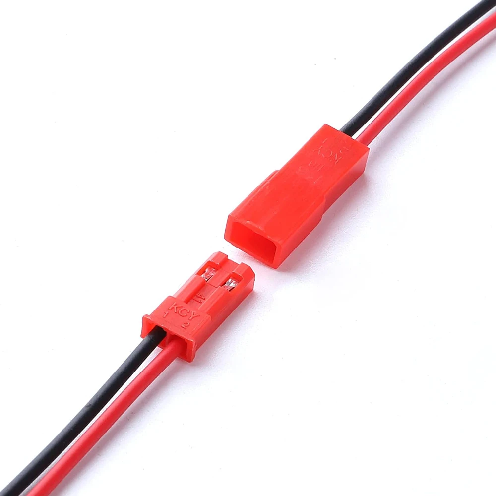 Détail des câbles JST pour batterie RC Lipo NiMh, longueur 200mm avec gaine
