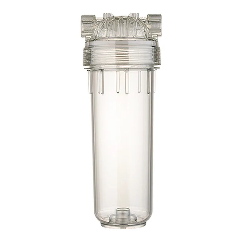 1pc 10inch PET Transparent Filter Bottle Household Water Purifier Accessories Water Purifier Front Filter Shell 1/4"1/2"