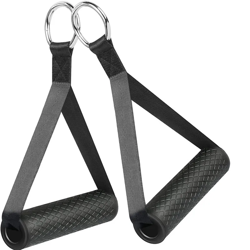 Gym Grip Resistance Bands Handles Fitness Anti-slip Grip Strong Nylon Webbing Puller Handle Gantry Accessory Multifunction