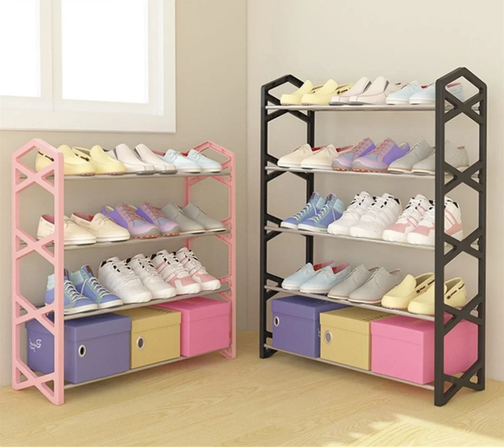 

Simple Multi-layer Space-saving X-shaped Shoe Rack Multi-functional Assembly Economic Shoe Cabinet Dust-proof Storage Rack