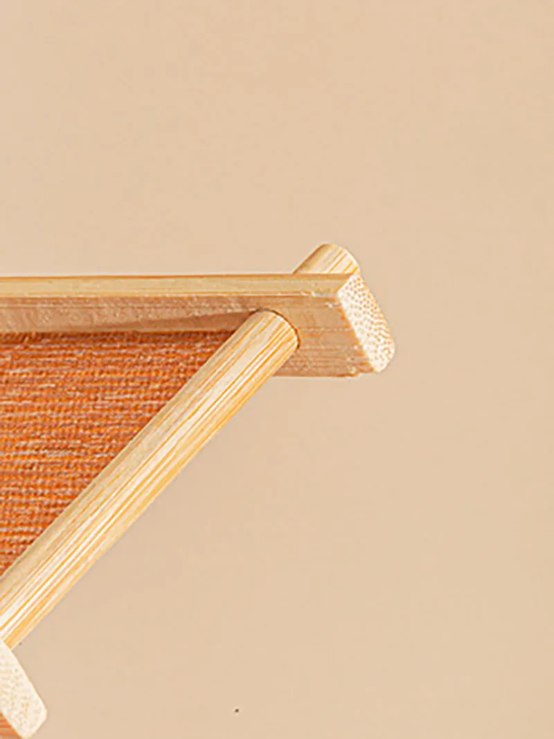 Small Bamboo Wood Woven Tableware, Home Dining Dish, Dessert Plates, Photo Props, Wedding Party Supply Decor