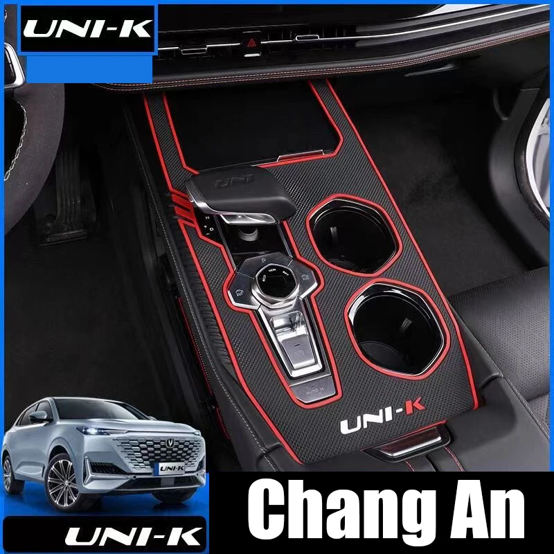 

For Chang An Unik Uni k 2021 2022 2023 2WD 4WD Central Control Multimedia Gear Cup Groove Decorative Shell Retrofit Sticker