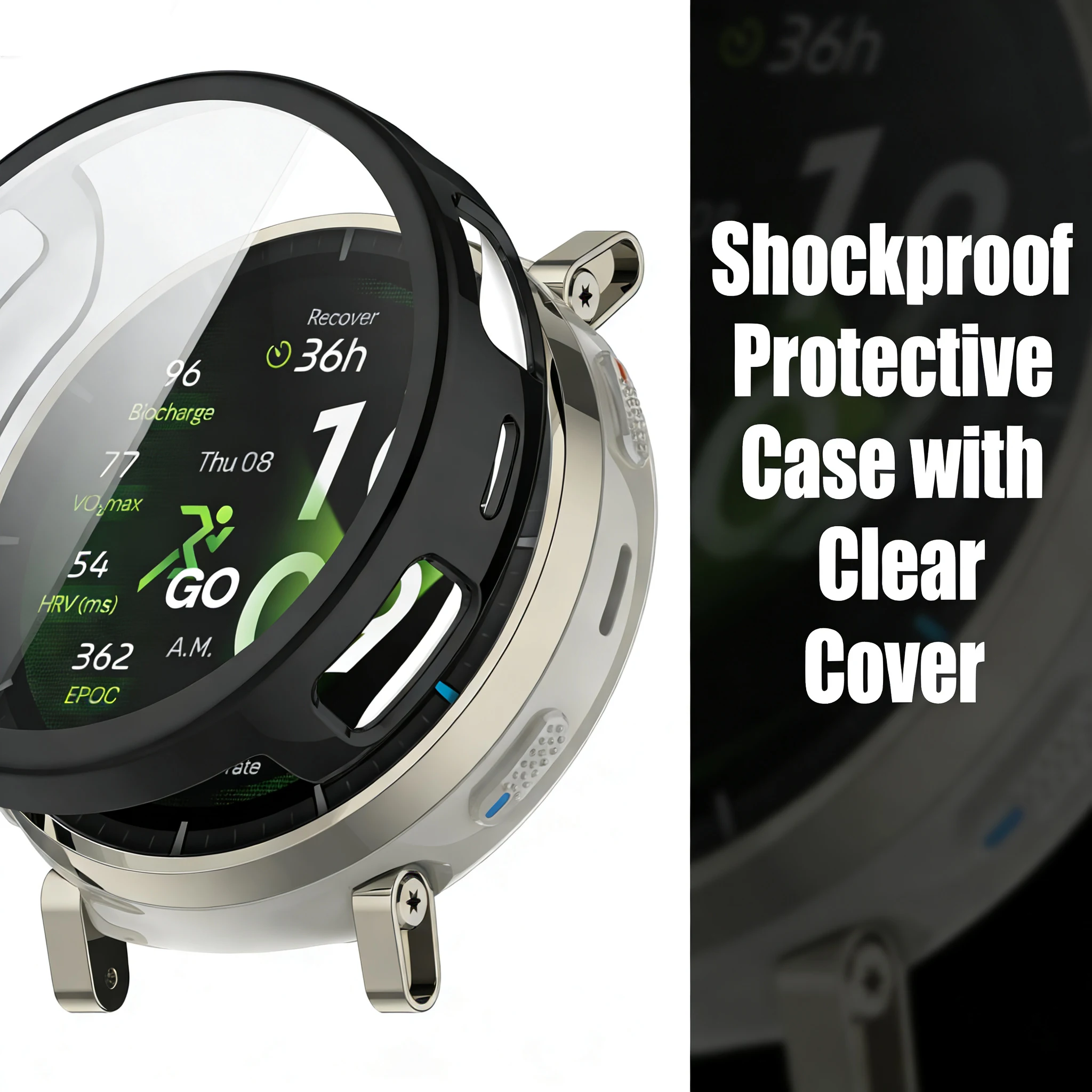 Premium Soft TPU Plated All-Around Protective Watch Shell