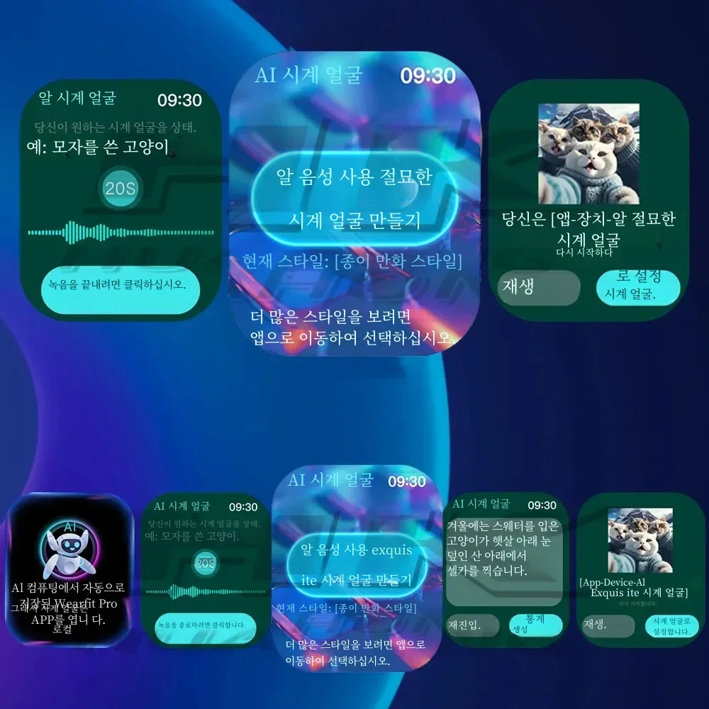 HK9  ÷ AMOLED Ʈ ġ  ø 9 ChatGPT NFC Ʈġ 2GB ROM ̳ Ϸ Ai ġ ̽ ȵ̵ IOS