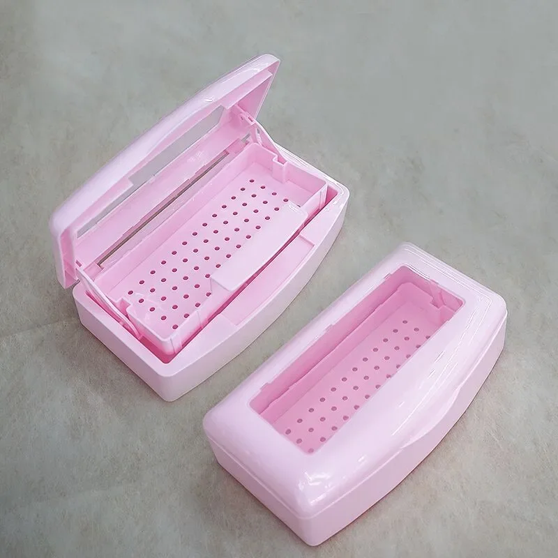 Nail Sterilizer Tray Sterilizing Clean Disinfection Box Nail Art Salon Manicure Implement Sanitize Tool Equipment Cleaner Tools
